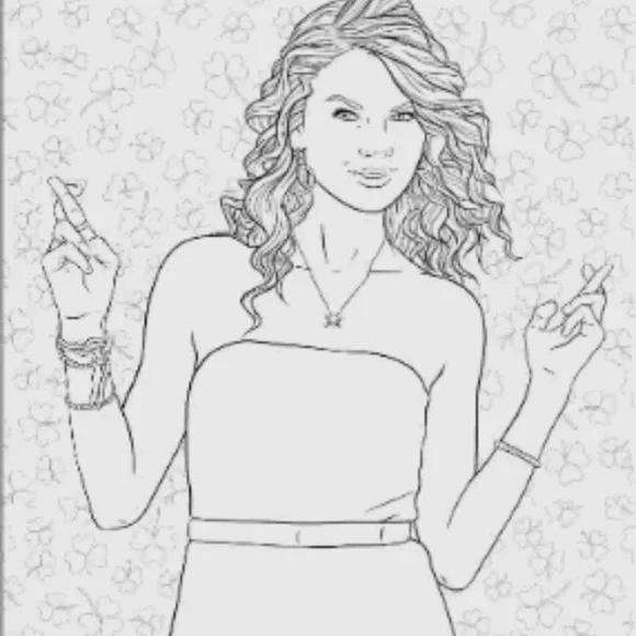 Taylor Swift Coloring & Activity Book - Picture 5 of 8
